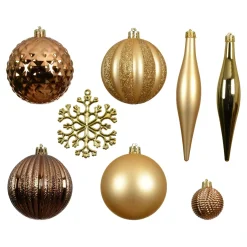 set di addobbi per albero di Natale Christmas Oro