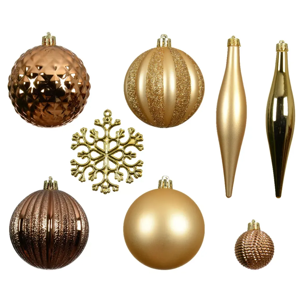 set di addobbi per albero di Natale Christmas Oro