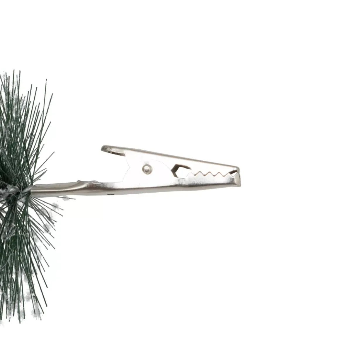 Set di 4 alberi di Natale con clip (Alt 16 e 13 cm) Foresta incantata Verde innevato