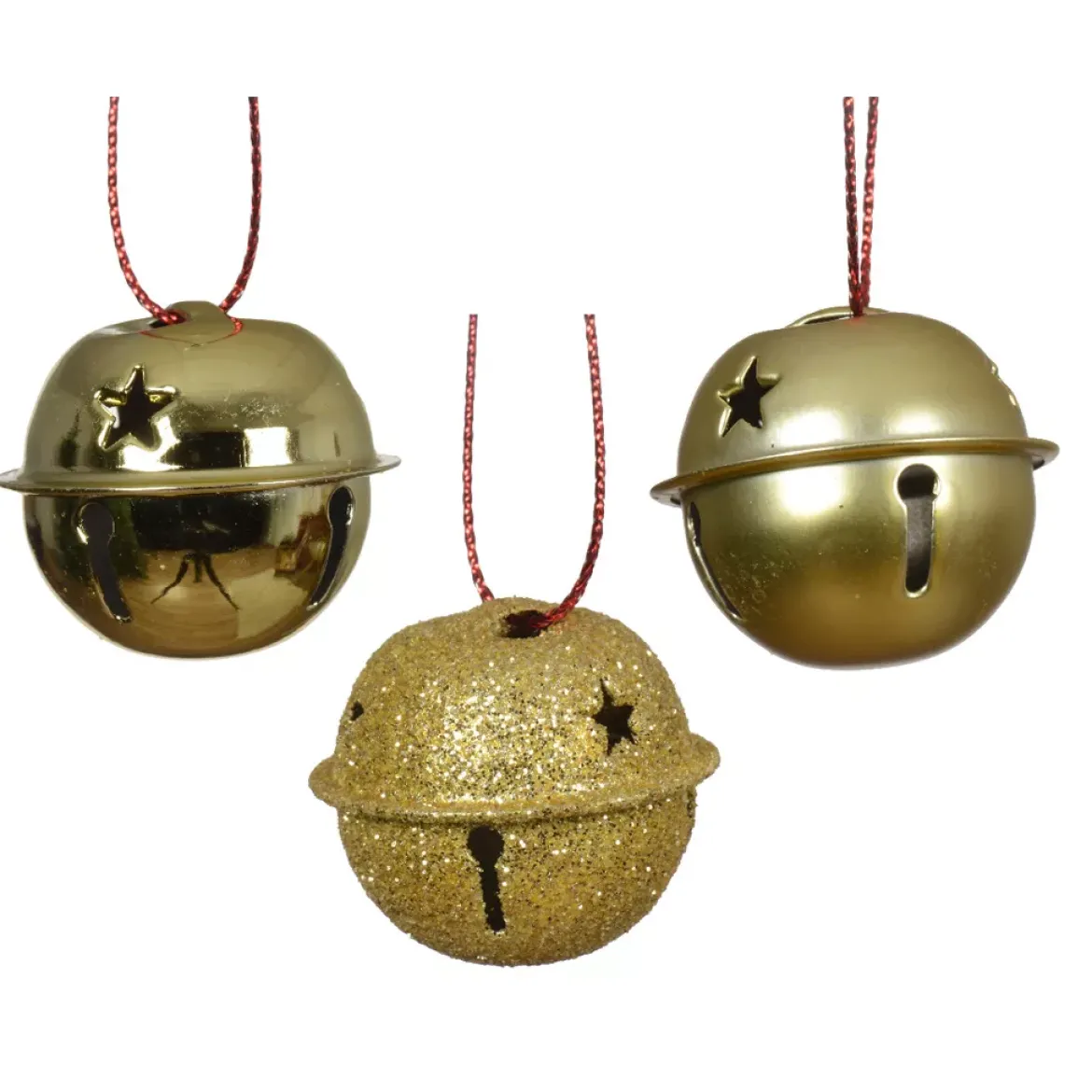 Set di 12 campanelle da appendere (D3 cm) Christmas Stars Oro