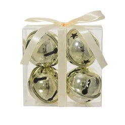 Set di 4 campanelle in metallo (D11 cm) Christmas Nova Oro