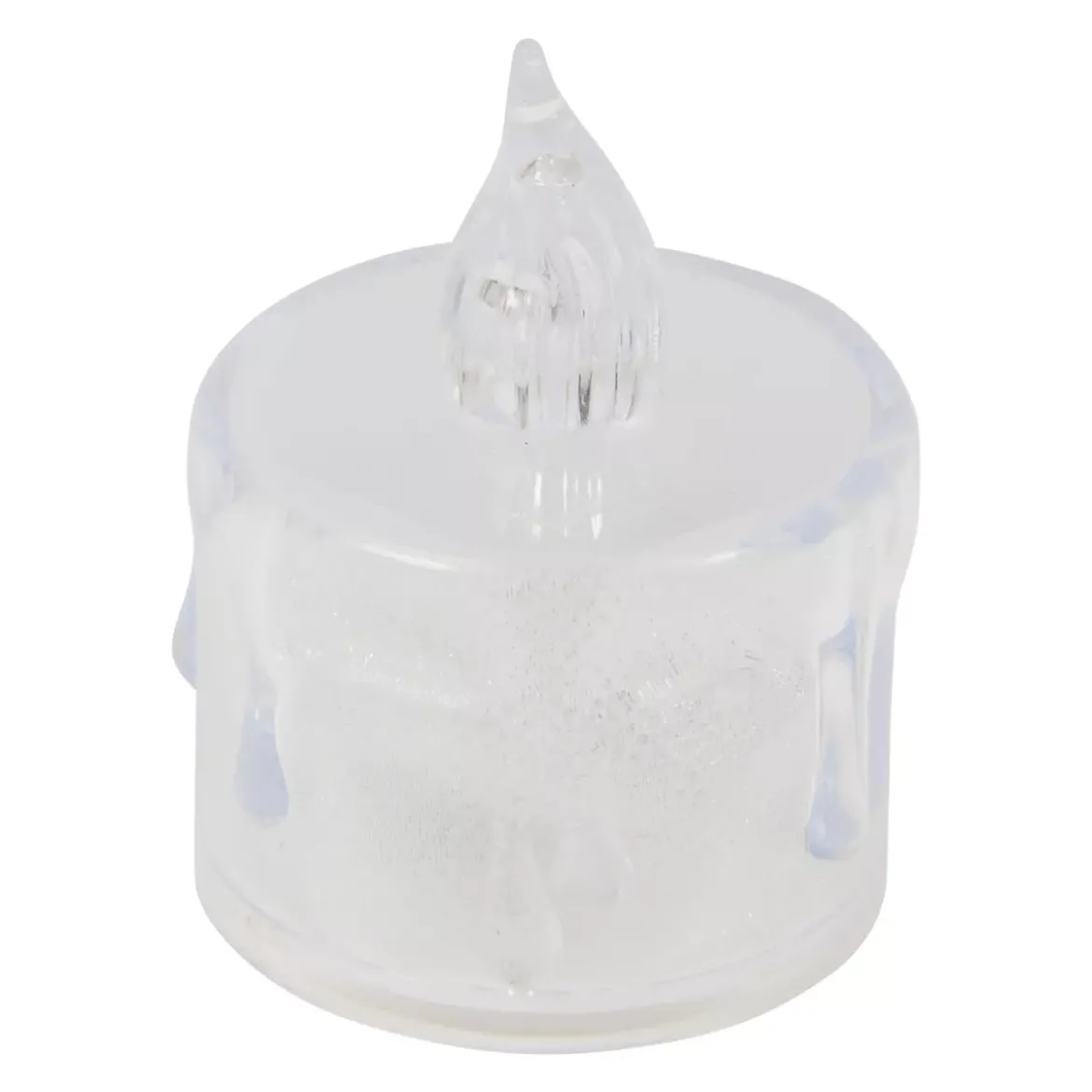 Set di 4 candele LED Tealight Trasparenti e glitterate