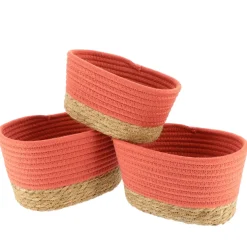 Set di 3 cesti portaoggetti (13 cm) Timeless Terracotta