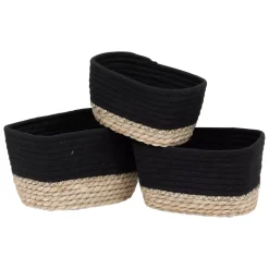 Set di 3 contenitori Timeless Nero