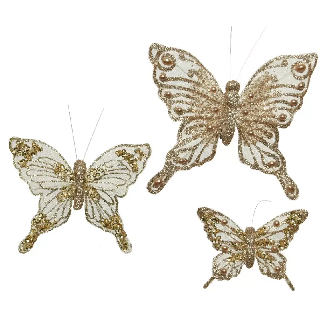 Set di 3 farfalle Helgi Oro
