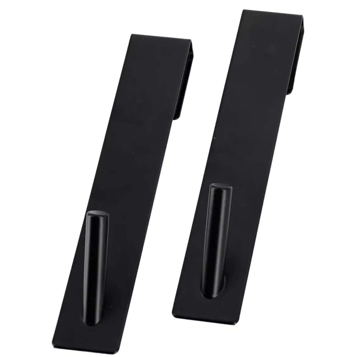 Set di 2 ganci speciale parete doccia (H 18cm) Nero