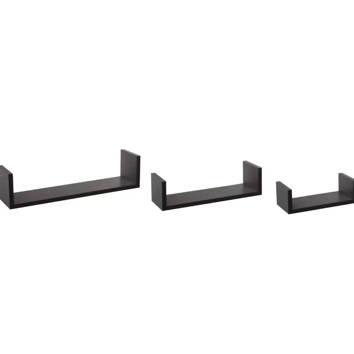 Set di 3 mensole Bord Nero