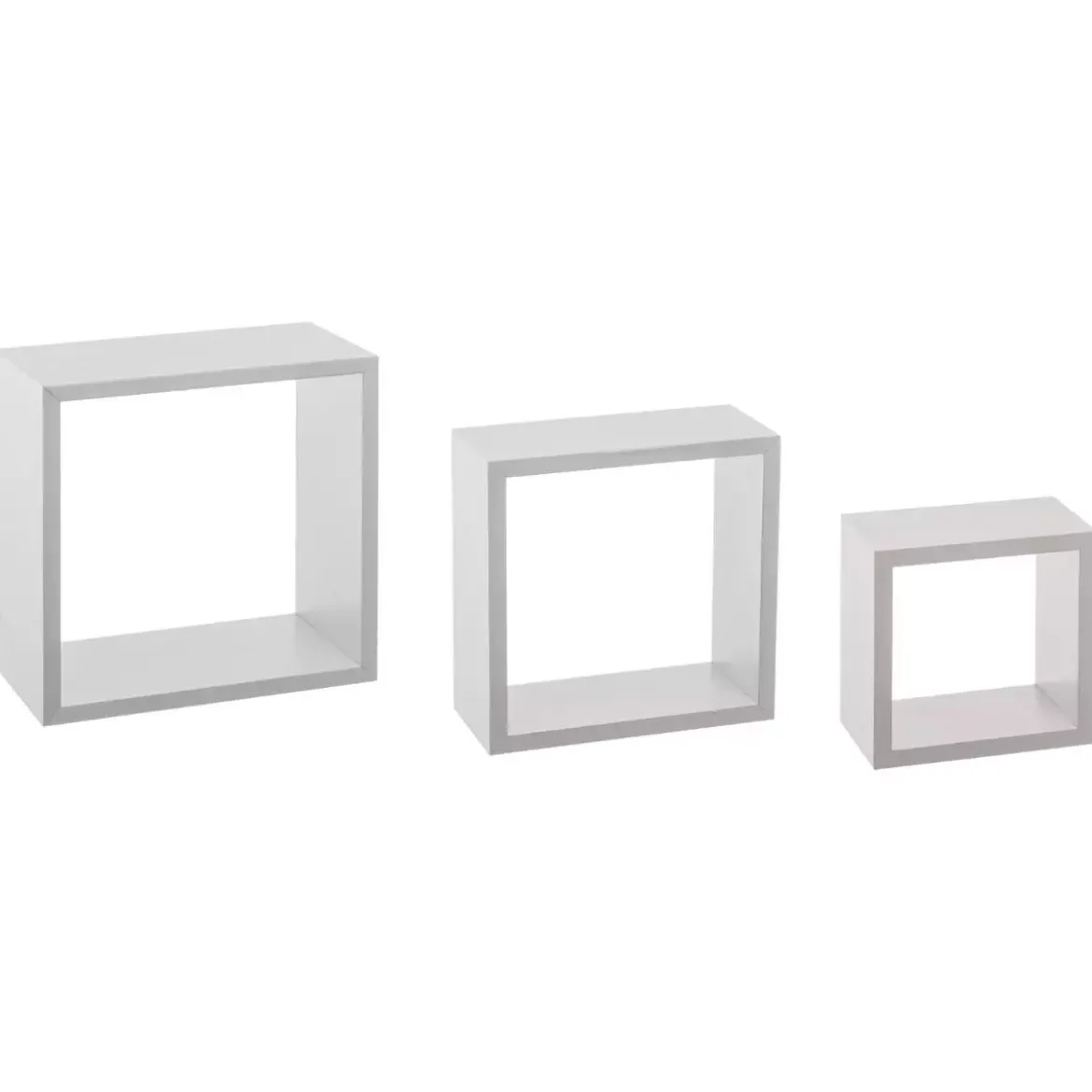 Set di 3 mensole Cube Bianco Modello piccolo