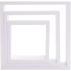 Set di 3 mensole Cube Bianco Modello grande