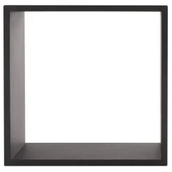 Set di 3 mensole Cube Nero Modello piccolo