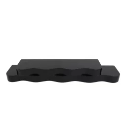 Set di 2 mensole in legno da parete (L76 cm) Joslin Nero