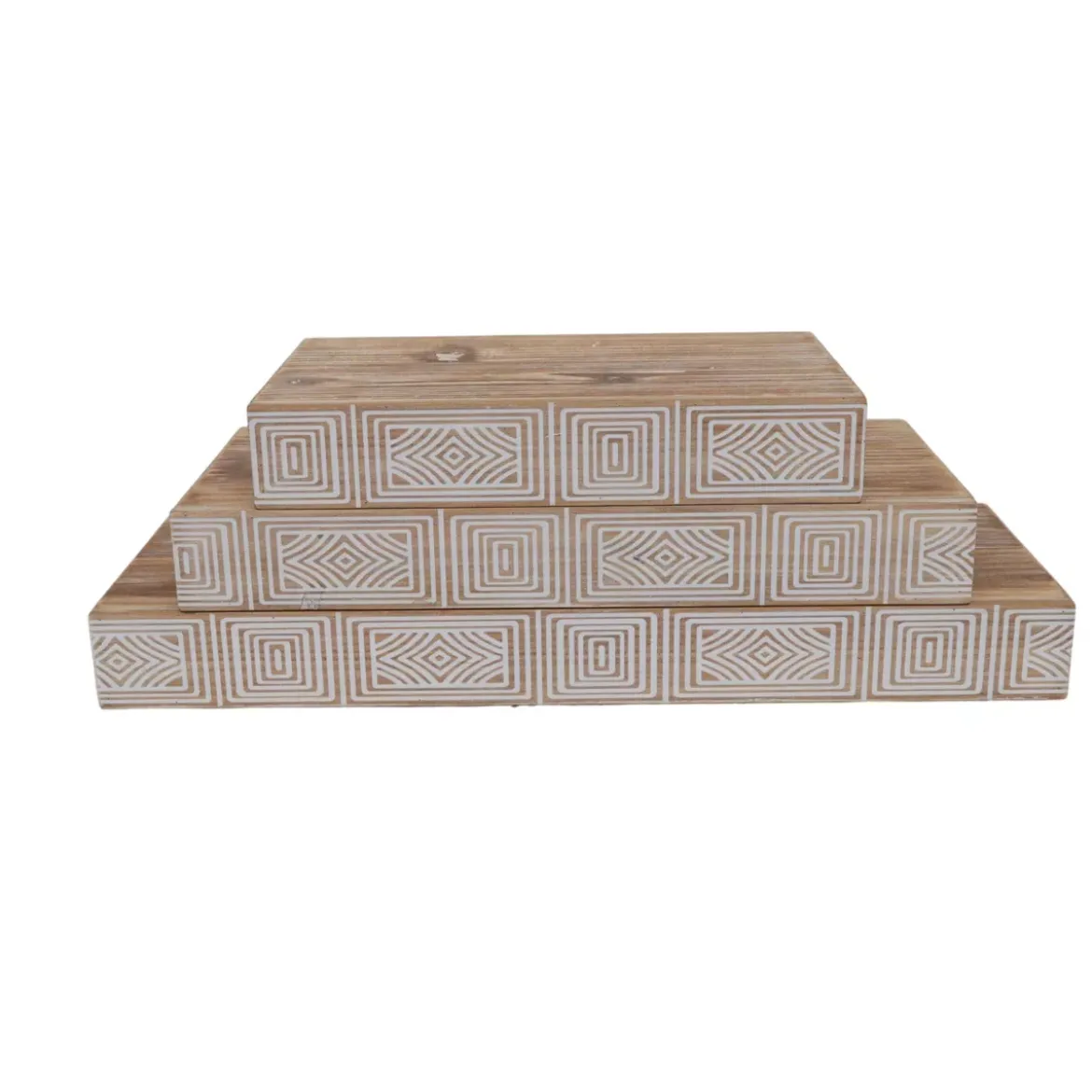 Set di 3 mensole in legno da parete (L57 cm) Ford Marrone