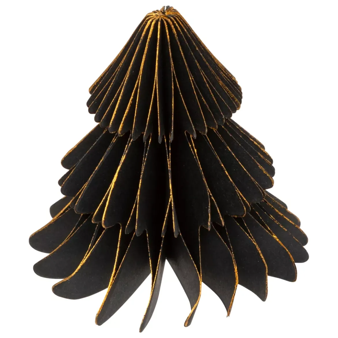 Set di 2 mini Alberi decorativi (H6 cm) Carta magnetica Nero