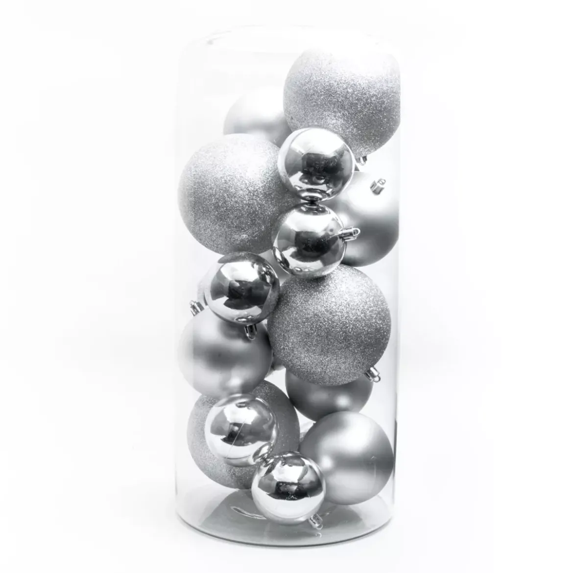 Set di 20 palline di Natale assortite New Alpine Argento