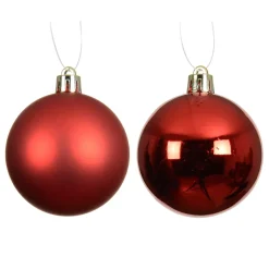 Set di 4 palline di Natale (D100 mm) Aravis Rosso