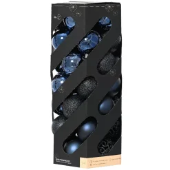 Set di 35 palline di Natale (D60 mm) Aravis mix Blu notte