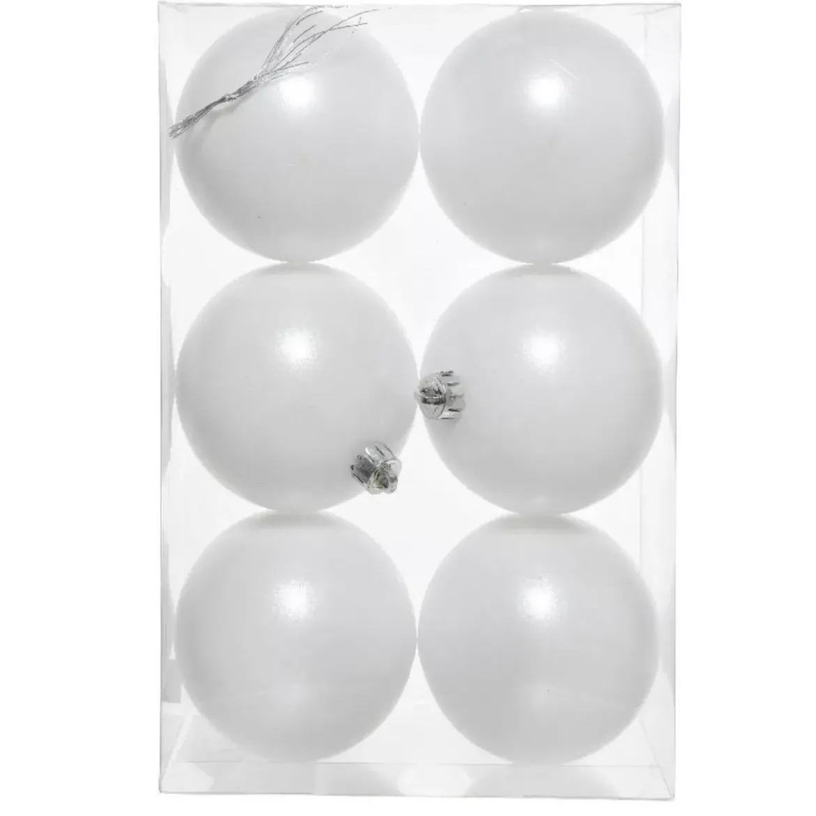 Set di 6 palline di Natale (D80 mm) Aravis Bianco