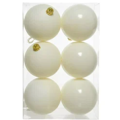 Set di 12 palline di Natale (D60 mm) Aravis Bianco lana