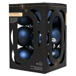 Set di 12 palline di Natale (D60 mm) Aravis Blu notte