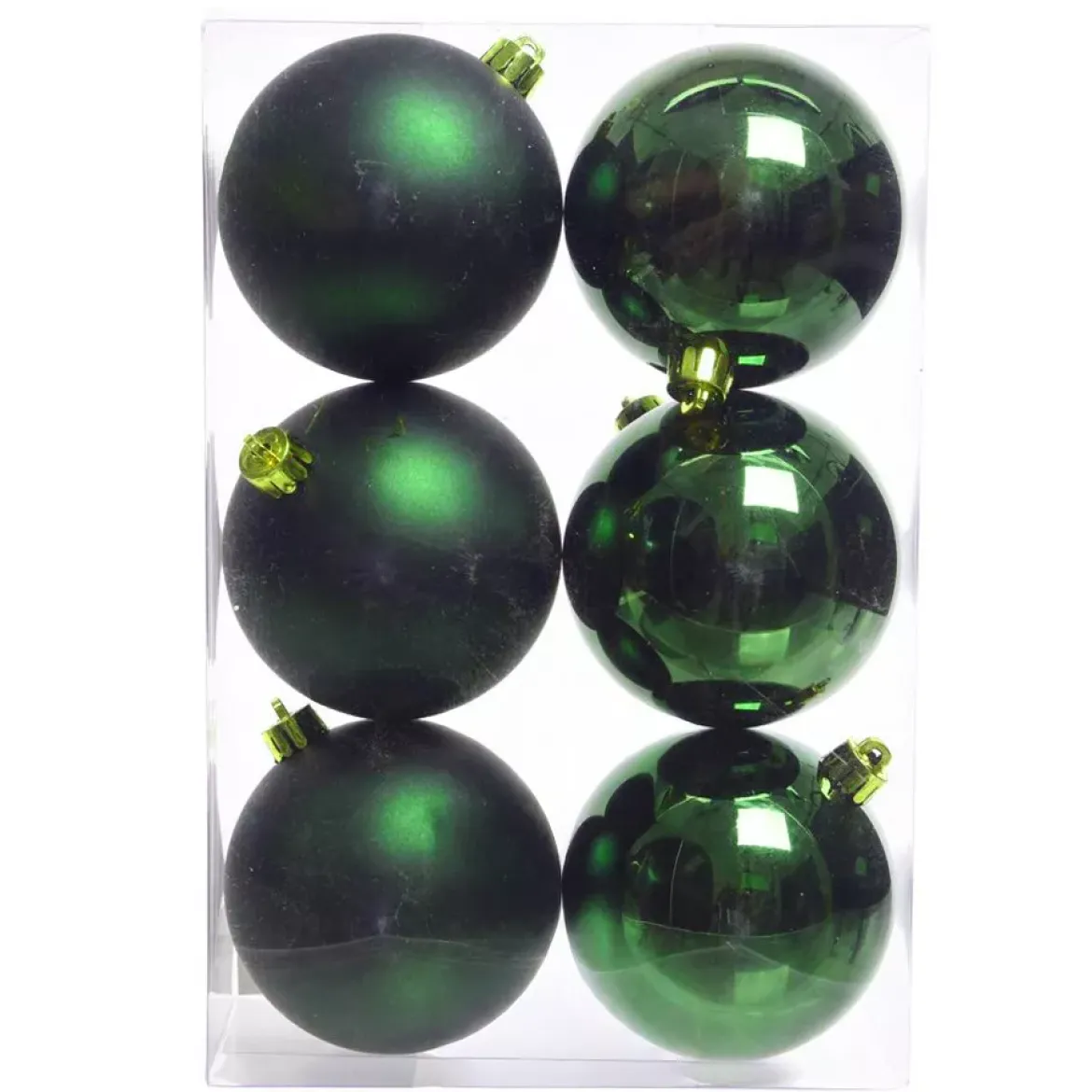 Set di 6 palline di Natale (D80 mm) Aravis Verde abete