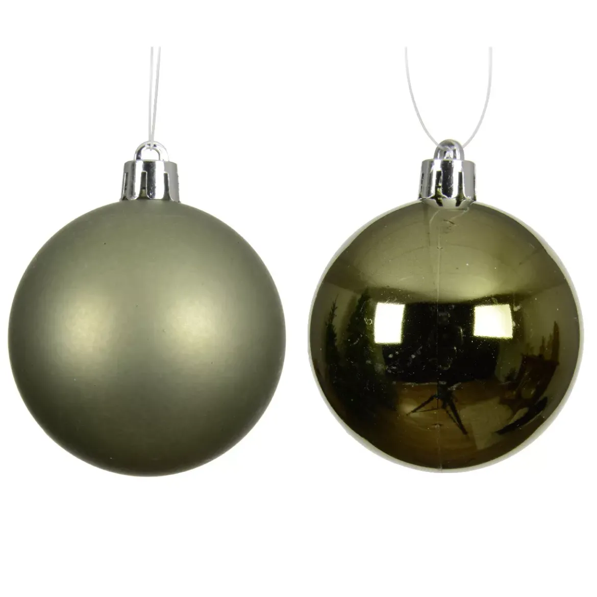 Set di 6 palline di Natale (D80 mm) Aravis Verde rosmarino