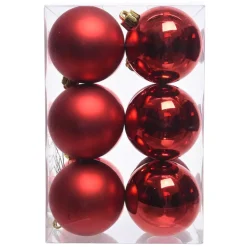 Set di 12 palline di Natale (D60 mm) Aravis Bordeaux