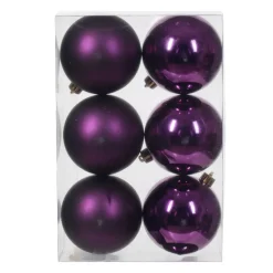 Set di 6 palline di Natale (D80 mm) Aravis Fico