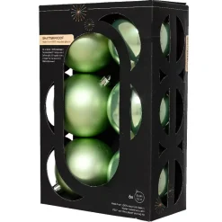Set di 6 palline di Natale (D80 mm) Aravis Verde tè matcha