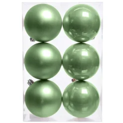 Set di 6 palline di Natale (D80 mm) Aravis Verde tè matcha