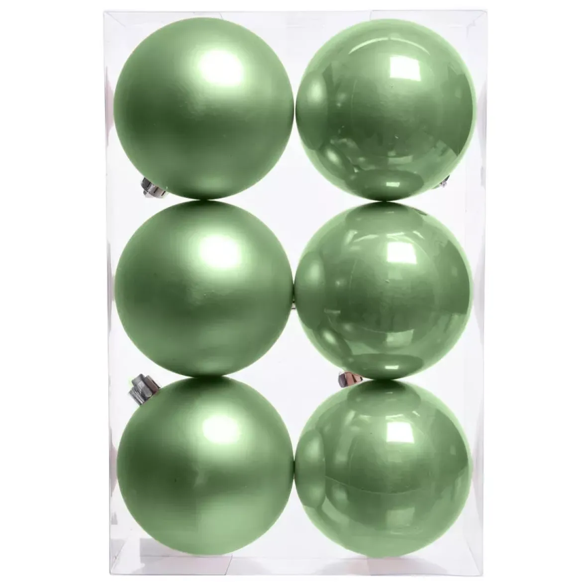 Set di 6 palline di Natale (D80 mm) Aravis Verde tè matcha