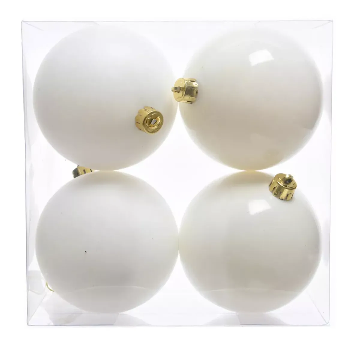 Set di 4 palline di Natale (D100 mm) Aravis Bianco lana