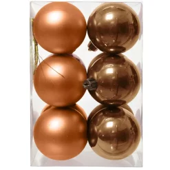 Set di 12 palline di Natale (D60 mm) Aravis Cognac