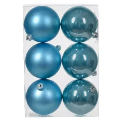 Set di 6 palline di Natale (D80 mm) Aravis Blu brillante