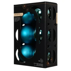 Set di 6 palline di Natale (D80 mm) Aravis Blu brillante