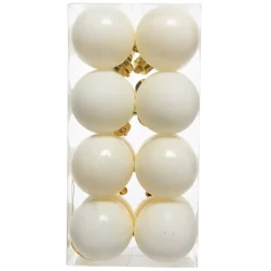 Set di 16 palline di Natale (D40 mm) Aravis Bianco lana