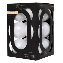 Set di 12 palline di Natale (D60 mm) Aravis Bianco