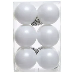 Set di 12 palline di Natale (D60 mm) Aravis Bianco