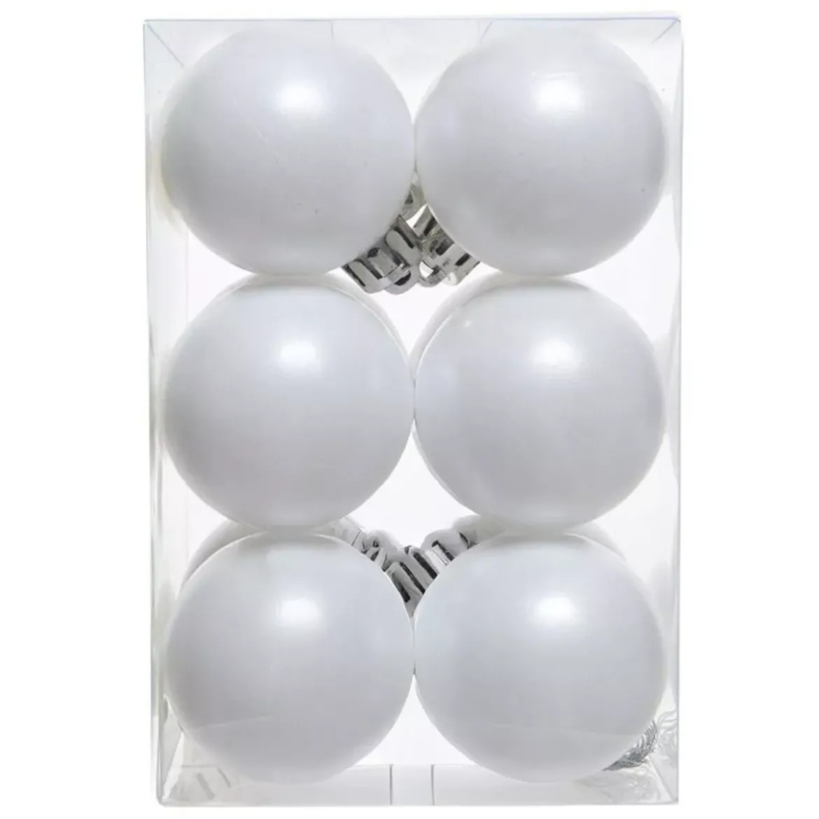 Set di 12 palline di Natale (D60 mm) Aravis Bianco