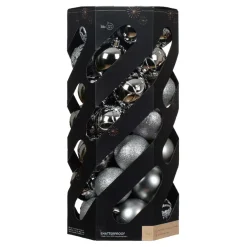 Set di 35 palline di Natale (D60 mm) Aravis Argento