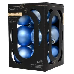 Set di 12 palline di Natale (D60 mm) Aravis Blu cielo