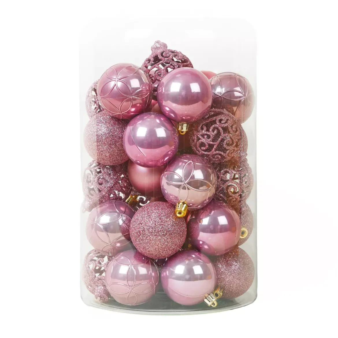 Set di 35 palline di Natale (D60 mm) Aravis Rosa antico