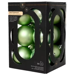 Set di 12 palline di Natale (D60 mm) Aravis Verde tè matcha