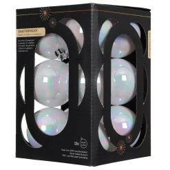 Set di 12 palline di Natale (D60 mm) Aravis Bianco iridescente