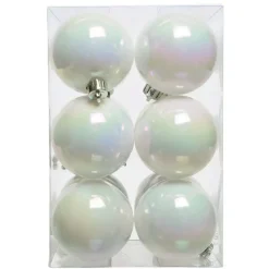 Set di 12 palline di Natale (D60 mm) Aravis Bianco iridescente