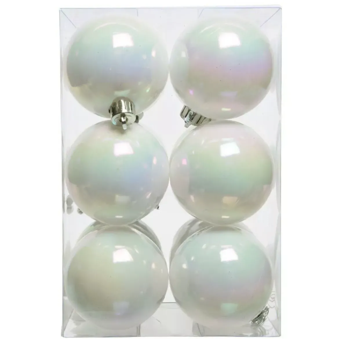 Set di 12 palline di Natale (D60 mm) Aravis Bianco iridescente