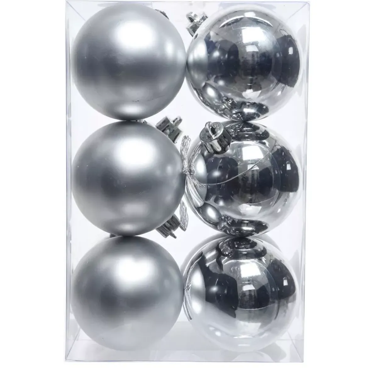 Set di 12 palline di Natale (D60 mm) Aravis Argento