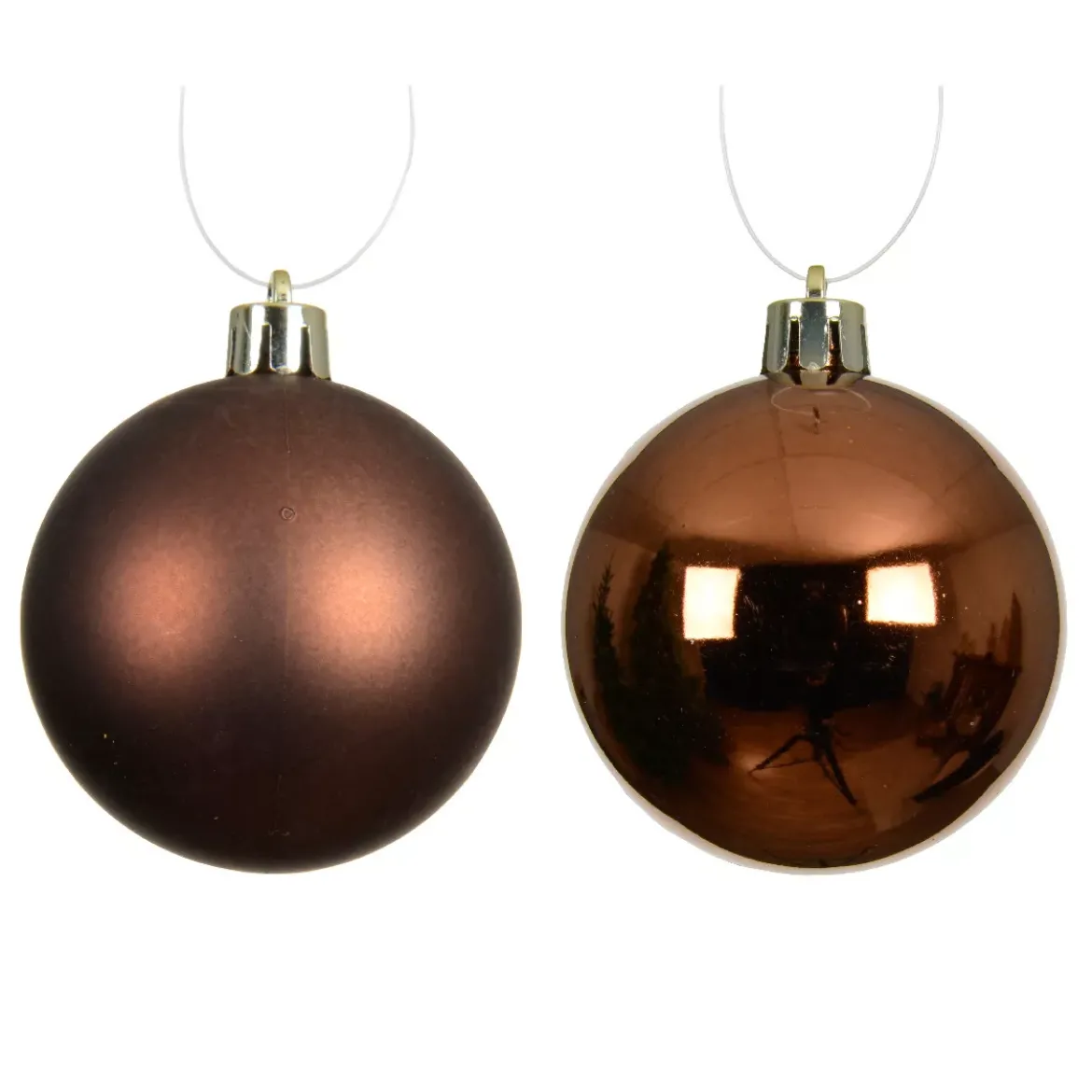 Set di 12 palline di Natale (D60 mm) Aravis Marrone caffè