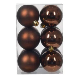 Set di 12 palline di Natale (D60 mm) Aravis Marrone caffè