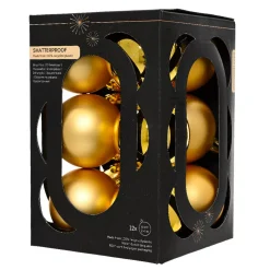 Set di 12 palline di Natale (D60 mm) Aravis Oro