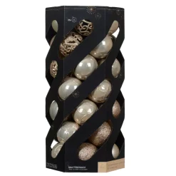 Set di 35 palline di Natale (D60 mm) Aravis mix Perla